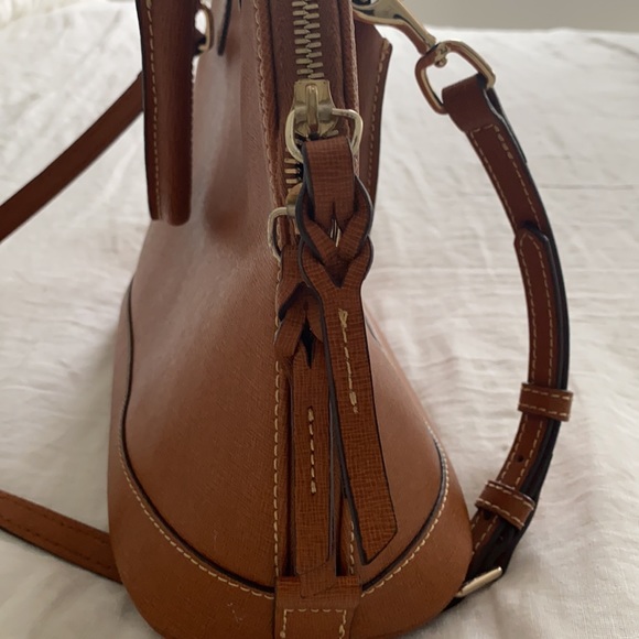 Dooney and Bourke tan leather satchel. - Picture 7 of 16